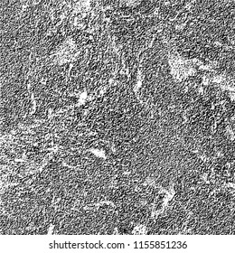 Grunge background black and white. Abstract vector pattern of cracks, dust, chipping