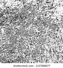 Grunge background black and white. Abstract vector pattern of cracks, dust, chipping