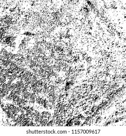 Grunge background black and white. Abstract vector pattern of cracks, dust, chipping