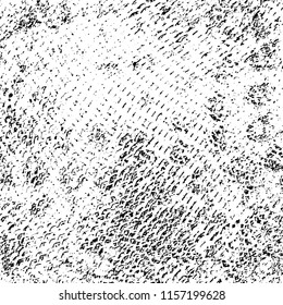 Grunge background black and white. Abstract vector pattern of cracks, dust, chipping