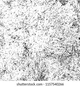 Grunge background black and white. Abstract vector pattern of cracks, dust, chipping