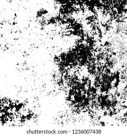 Grunge background black and white. Abstract vector texture scratches, chipped, dust, scuffs on old vintage surface
