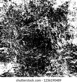 Grunge background black and white. Abstract vector texture scratches, chipped, dust, scuffs on old vintage surface