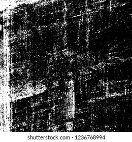Grunge background black and white. Abstract vector texture scratches, chipped, dust, scuffs on old vintage surface