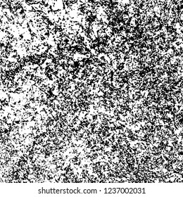 Grunge background black and white. Abstract vector texture scratches, chipped, dust, scuffs on old vintage surface