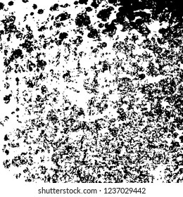 Grunge background black and white. Abstract vector texture scratches, chipped, dust, scuffs on old vintage surface