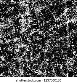 Grunge background black and white. Abstract vector texture scratches, chipped, dust, scuffs on old vintage surface