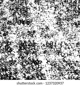 Grunge background black and white. Abstract vector texture scratches, chipped, dust, scuffs on old vintage surface