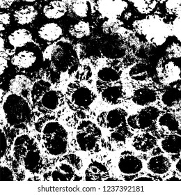 Grunge background black and white. Abstract vector texture scratches, chipped, dust, scuffs on old vintage surface
