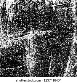 Grunge background black and white. Abstract vector texture scratches, chipped, dust, scuffs on old vintage surface