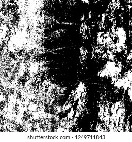 Grunge background black and white. Abstract monochrome texture. Old vintage antique surface