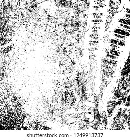 Grunge background black and white. Abstract monochrome texture. Old vintage antique surface