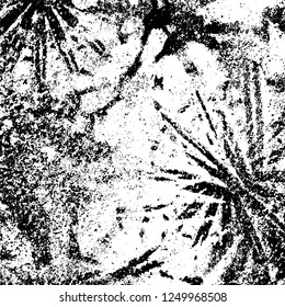 Grunge background black and white. Abstract monochrome texture. Old vintage antique surface