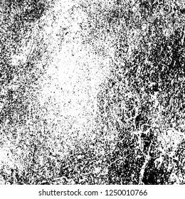 Grunge background black and white. Abstract monochrome texture. Old vintage antique surface