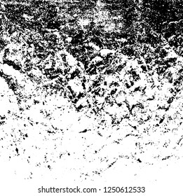 Grunge background black and white. Abstract monochrome texture. Old vintage antique surface
