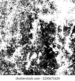 Grunge background black and white. Abstract monochrome texture. Old vintage antique surface