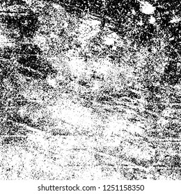 Grunge background black and white. Abstract monochrome texture. Old vintage antique surface