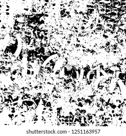 Grunge background black and white. Abstract monochrome texture. Old vintage antique surface