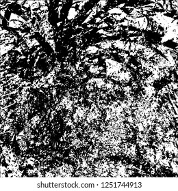 Grunge background black and white. Abstract monochrome texture. Old vintage antique surface