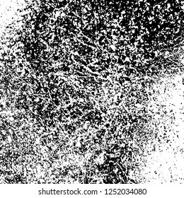 Grunge background black and white. Abstract monochrome texture. Old vintage antique surface