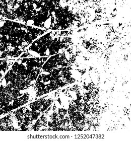 Grunge background black and white. Abstract monochrome texture. Old vintage antique surface