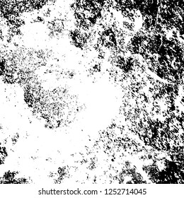 Grunge background black and white. Abstract monochrome texture. Old vintage antique surface