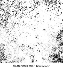 Grunge background black and white. Abstract monochrome texture. Old vintage antique surface