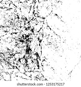 Grunge background black and white. Abstract monochrome texture. Old vintage antique surface