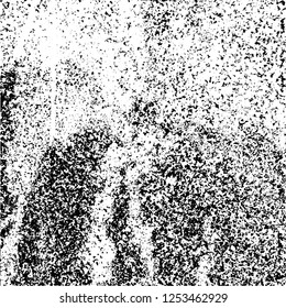 Grunge background black and white. Abstract monochrome texture. Old vintage antique surface