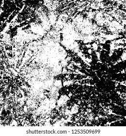 Grunge background black and white. Abstract monochrome texture. Old vintage antique surface