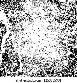 Grunge background black and white. Abstract monochrome texture. Old vintage antique surface
