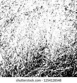 Grunge background black and white. Abstract monochrome texture. Old vintage antique surface