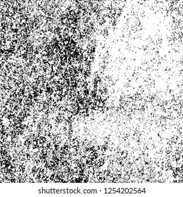 Grunge background black and white. Abstract monochrome texture. Old vintage antique surface