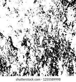 Grunge background black and white. Abstract monochrome texture. Old vintage antique surface