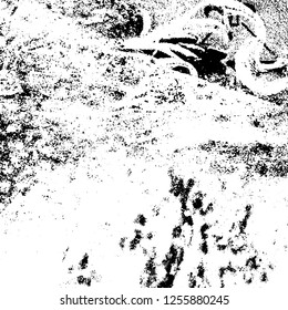 Grunge background black and white. Abstract monochrome texture. Old vintage antique surface