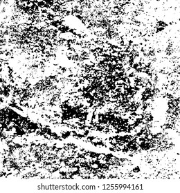 Grunge background black and white. Abstract monochrome texture. Old vintage antique surface
