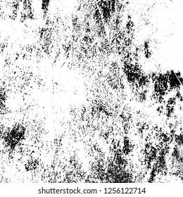 Grunge background black and white. Abstract monochrome texture. Old vintage antique surface