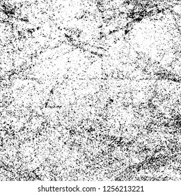 Grunge background black and white. Abstract monochrome texture. Old vintage antique surface