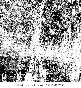 Grunge background black and white. Abstract monochrome texture. Old vintage antique surface