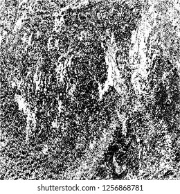 Grunge background black and white. Abstract monochrome texture. Old vintage antique surface
