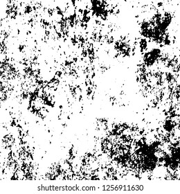 Grunge background black and white. Abstract monochrome texture. Old vintage antique surface