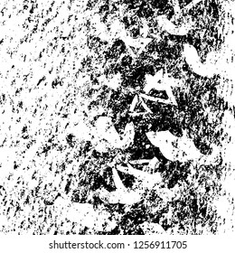 Grunge background black and white. Abstract monochrome texture. Old vintage antique surface