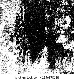 Grunge background black and white. Abstract monochrome texture. Old vintage antique surface