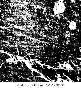 Grunge background black and white. Abstract monochrome texture. Old vintage antique surface
