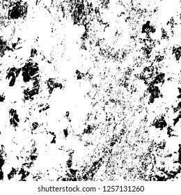 Grunge background black and white. Abstract monochrome texture. Old vintage antique surface