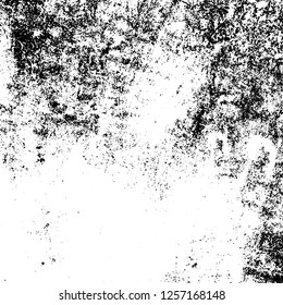 Grunge background black and white. Abstract monochrome texture. Old vintage antique surface