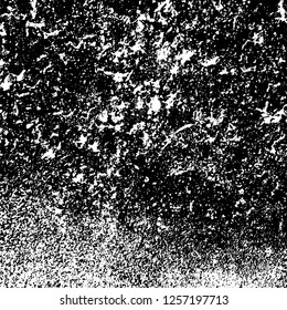 Grunge background black and white. Abstract monochrome texture. Old vintage antique surface
