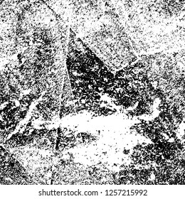 Grunge background black and white. Abstract monochrome texture. Old vintage antique surface