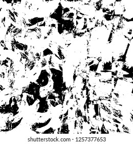 Grunge background black and white. Abstract monochrome texture. Old vintage antique surface