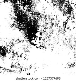 Grunge background black and white. Abstract monochrome texture. Old vintage antique surface